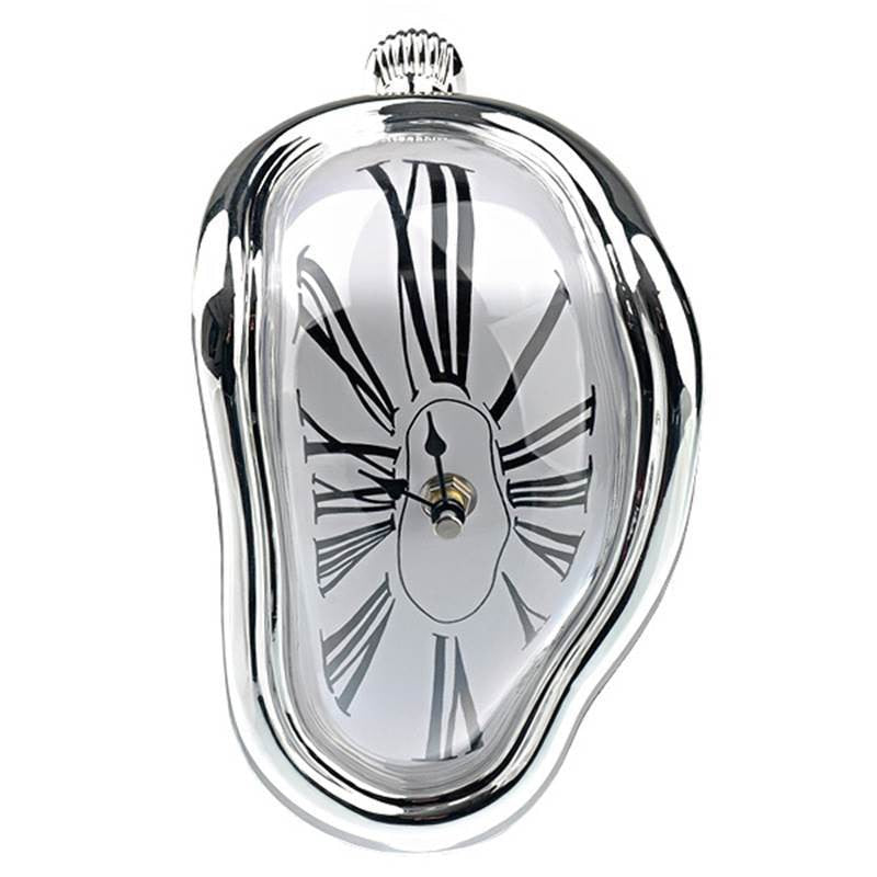 2019 New Novel Surreal Melting Distorted Wall Clocks Surrealist Salvador Dali Style Wall Watch Decoration Gift Home Garden