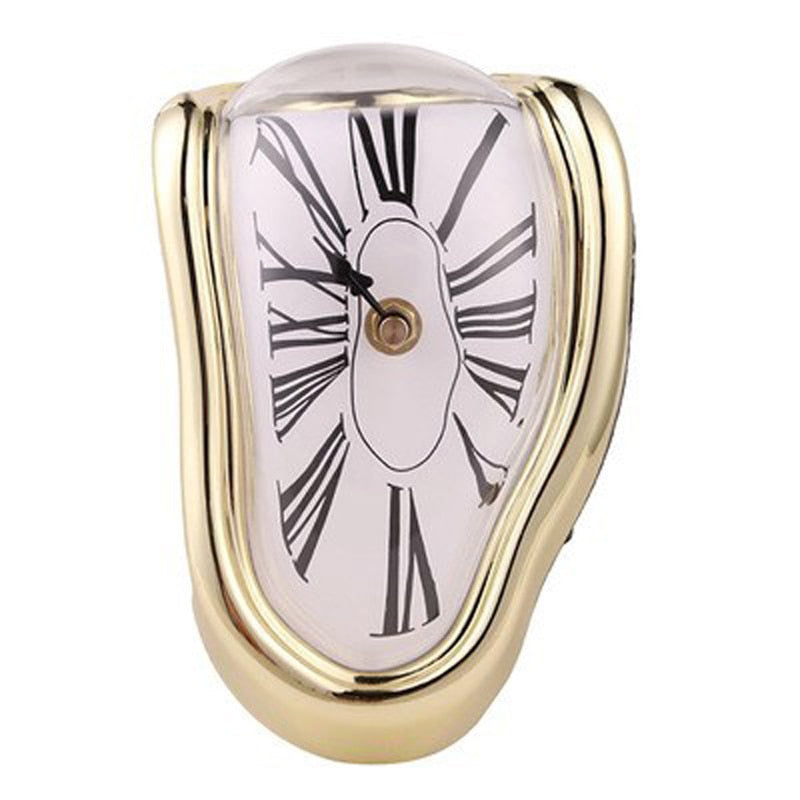 2019 New Novel Surreal Melting Distorted Wall Clocks Surrealist Salvador Dali Style Wall Watch Decoration Gift Home Garden